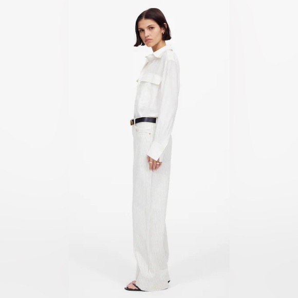 NWT - Madewell - Low-Slung Baggy Jeans - Striped - Size 30 - Picture 6 of 16